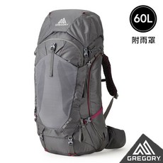 台灣黑熊 Gregory KALMIA 60L 女款登山大背包 附雨罩 公司貨 灰S/M