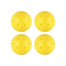 피클볼 볼 6개 실내 40개 8mm 정밀 드릴 공간 세트 - 패들 및 실외 바닥 스포츠 코트용 전문 플라스틱 볼그린 451895, 4개-옐로우 451895