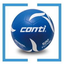 【CONTI】低彈跳橡膠五人制足球 (4號球) #S500L-4-B, 藍,4號, 1個