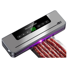 崔德 紫光殺菌乾濕兩用真空封口機，外置切刀，自動包裝，食物保鮮, 升級外置切刀版, 【51】