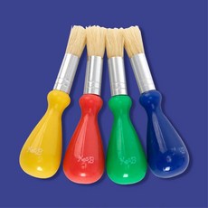색칠하기좋은 미술놀이 그립감좋은 어린이붓 물방울유아붓 4종 인지력, 전체 시트, 1개