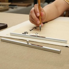 鎮尺 一對白鐵215 鎮尺 書法 鎮紙 創意金屬含銅 鎮尺 紙鎮壓尺學生初學者 J1, 1個