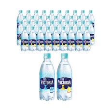더 빅토리아 탄산음료 플레인 + 레몬, 40개, 500ml
