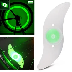 미니 자전거 브레이크 리어 라이트 경고 액세서리 안전 스포크 1PC 사이클링 마운트 방수 LED, 02 Green, 1개