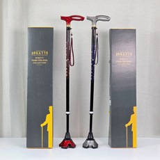 국산 SS 비나띠 네발지팡이 경량 카본 350g 사발지팡이 4발지팡이 환자용 스텐딩 사발이 노인 장기요양 복지용구 실버용품 요양등급, 와인, 일반구매, 1개