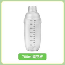 手搖雪克杯 帶刻度 調飲品工具, 1個, 雪克杯700ml