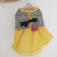 노랭이한복 여아 한복 원피스, 옐로우, 1개
