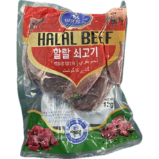 할랄 비프컷 쇠고기 소고기 halal beef cut, 1개, 1kg