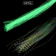 백경 자작용 틴셀 반짝이 스커트 튜닝용 채비 BK-1509 길이30cm, 화이트, 1개