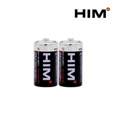 HIM 망간 C형 건전지 2알 비닐포장, 2개입, 1개