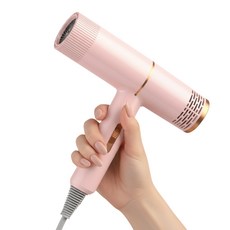 고속 헤어 드라이기 항온 온도조절 빠른 건조 이온 헤어 드라이어, 핑크, UY-드라이기