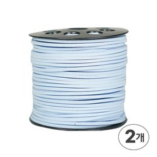 디어플레이스 샤무드끈 세무끈 스웨이드끈 90m 3mm, 09 페어리블루, 2개