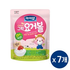 아이얌 그릭요거볼, 딸기맛, 20g, 7개