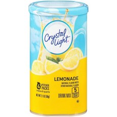Crystal Light 크리스탈라이트 레모네이드 파우더 피쳐팩 4포 138599, 355ml, 355ml