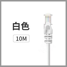 YUANREN CAT8 網路線 40Gbps高速 RJ45 鍍金接頭 雙重屏蔽 0.5米至10米 電腦網路線, 1條, 網路線 CAT6 白色【10公尺】1條, 白色, 10米