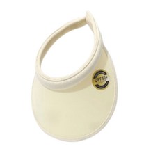 챙 큰 여성 썬캡 등산 골프 걷기운동, 골프선캡(아이보리)