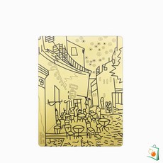 OS 데코샌드아트 명화도안 색모래 별매 대 밤의 카페테라스 모래그림 샌드아트체험
