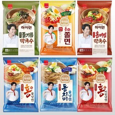 삼립 여름면 6종 (물냉면 비빔냉면 쫄면 동치미물냉면 비빔막국수 들기름막국수) 골라담기, 삼립하이면안동식홍물냉면900g
