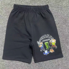 兒童我的世界卡通印花夏季新款男童純棉短褲