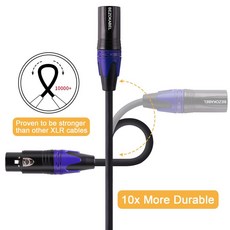 BEZOKABEL XLR 분배 케이블 3핀 XLR Y 스플리터 1ft