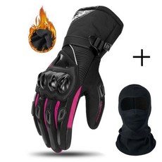 겨울 오토바이 오프로드 방한 장갑 터치스크린 방풍 야외 라이딩, 2. Purple WN-01 BK mask