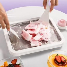 하우즐 철판아이스크림판 철판 만들기 수제, 1L, 핑크