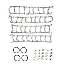 토이 오프로드 스노우 체인 메탈 미끄럼 방지 타이어 체인 1:12 MN82 원격 자동차 토이, 1개