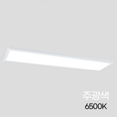비츠온 LED 심플 직하 무타공 led 평판등 50W 1285x320mm, 화이트 + 주광색