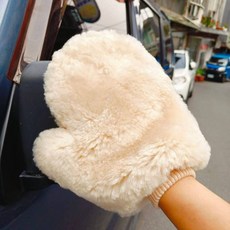 Q-STAR 仿羊毛洗車手套 自助洗車工具 洗車棉 洗車巾, 1個, 高質量羊毛洗車手套單個