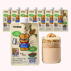 틴틴즈 단백질 쉐이크 파우치 율무차 곡물맛, 7개, 40g