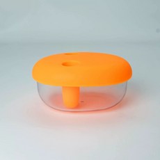 손가락집게형 간식통 스낵박스 과자 간식 보관함 휴대용 라이트블루, 1개, E. 주황색빨간색 손을 대지 않고 사용 있는 간식 상자