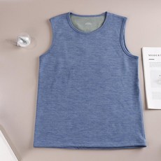 【洁白】男士保暖 背心 奧粒絨冬季內穿 打底 內衣男款 加絨加厚 一體絨坎肩馬甲