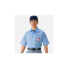 MIZUNO(미즈노) 고등학교 야구 심판용 반소매 셔츠 52HU2418M 파우더 블루 M