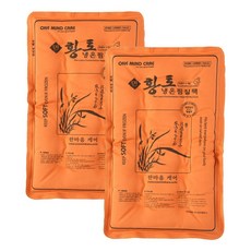 한마음케어 면 황토 냉온 찜질팩 특대형, 2개