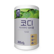 코디 점보롤 이지파인 2겹 300m 4롤, 1롤, 4개