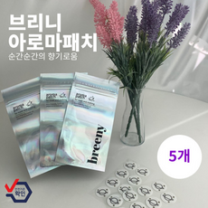 브리니 아로마패치 (5매) 천연아로마 라벤더 페퍼민트 집중력향상 향패치 별모양 토성모양, 1개