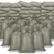 누엔엔 400피스 헤비 듀티 샌드백 타이가 있는 빈 직조 폴리프로필렌 허리케인 홍수 방지용 매장용 백 14인치 x 26인치, Nuenen 300