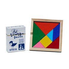 10cm원목표준칠교판과 플레이카드(ot), 1개