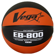 Vega EB-800 戶外籃球, 1個, OBR-755BKOR 黑橘色