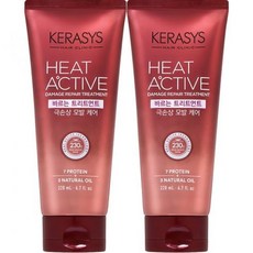 (2개) 케라시스 히트액티브 극손상 데미지리페어 트리트먼트 에센스 220ml, (2개) 케라시스 히트액티브 극손상 데미지리페어 트리트