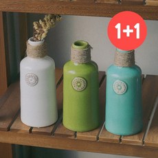 도자기 화병 빈티지 꽃병 거실 꽃꽂이용 오브제 크랙 패턴, op 바람 아띠 화병 (그린 1p)