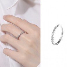 크리에이티브 골드 실버 링 오픈조절가능 반지 우정 커플링 알레르기 없는 S925 패션 주얼리 개별박스포장