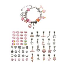 兒童串珠手鍊DIY材料包：台灣出貨，手工水晶串珠項鍊，兒童節禮物首選