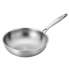 싹스텐 무연마제 국내산 스텐팬 IH 인덕션 궁중팬 스텐 웍팬 통3중 26cm 1개
