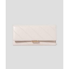 [국내백화점 매장정품] 빈폴 BEANPOLE ACCESSORY 노라 퀼팅 슬림 장지갑 - 아이보리 BE51A4M150 125815