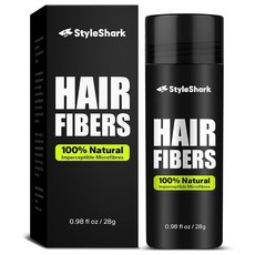 스타일샤크 헤어 섬유 파우더 (28g) - 헤어피스 필러를 위한 프리미엄 증점 포뮬러 모발 밀도 및 즉각적인 볼륨 도움 암 남성용 스타일링 (오번), Blonde, 1개