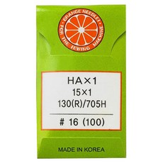 [청라핸즈] 가정용 미싱바늘 HA 16호 (16-148)