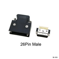 커넥터 핀 플러그 야스카와 델타 서보 모터 드라이브 제어, 색상: 2. 26Pin Male, 1개