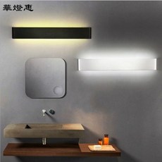 華燈惠 現代簡約LED長形壁燈, 55CM20W黑色, 黑色