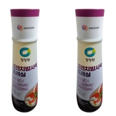 청정원 프렌치 발사믹 드레싱 소스 325g 2개